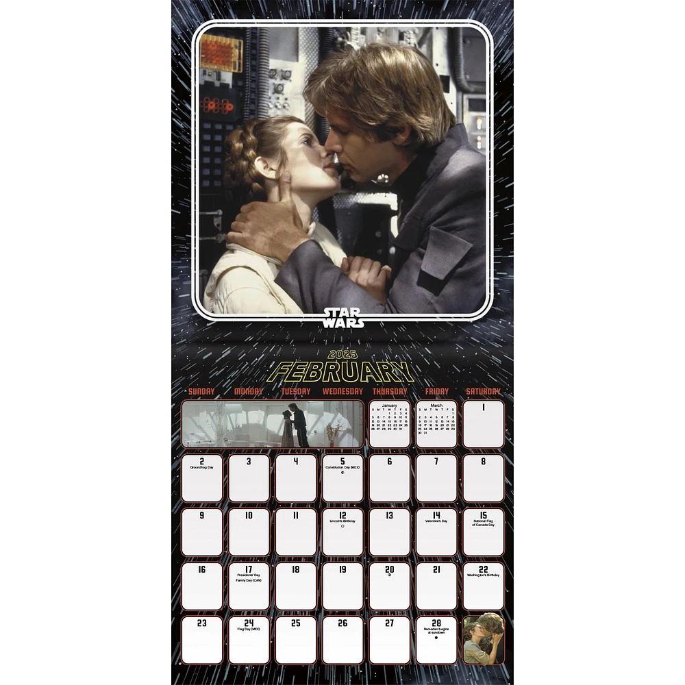 Star Wars Mini 2025 Calendar