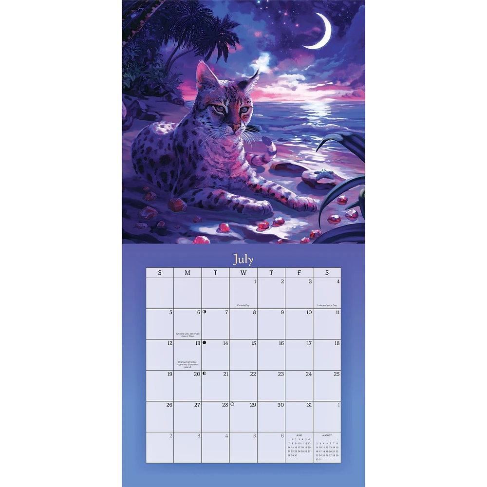 Magical Mystical Cats 2026 Wall Calendar