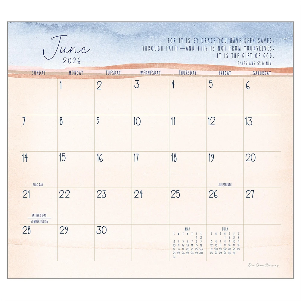Grace Upon Grace 2026 Deluxe Wall Calendar - Online Exclusive