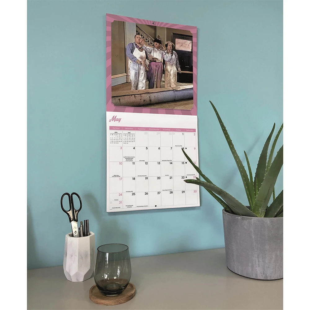 Three Stooges 2026 Wall Calendar