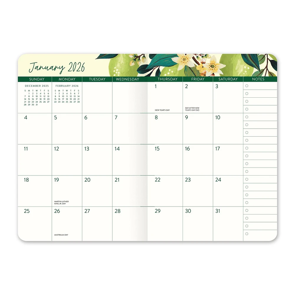 Fruit Flora 2026 Monthly Pocket Planner Calendar - Online Exclusive
