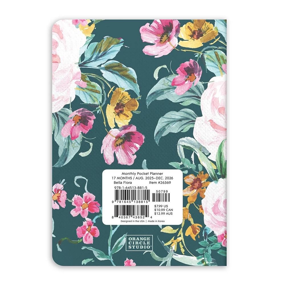 Bella Flora 2026 Monthly Exclusive Pocket Planner