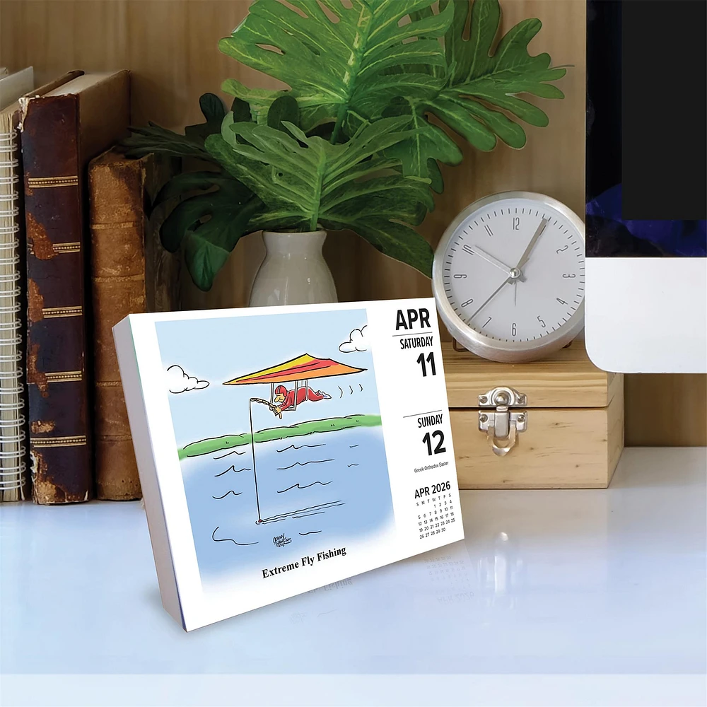 Fishing Cartoon A Day By Jonny Hawkins 2026 Box Calendar