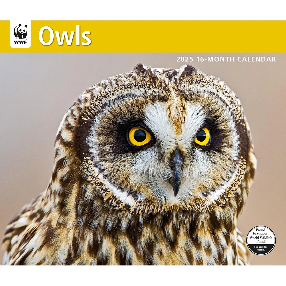 World Wildlife Fund Owls 2026 Wall Calendar