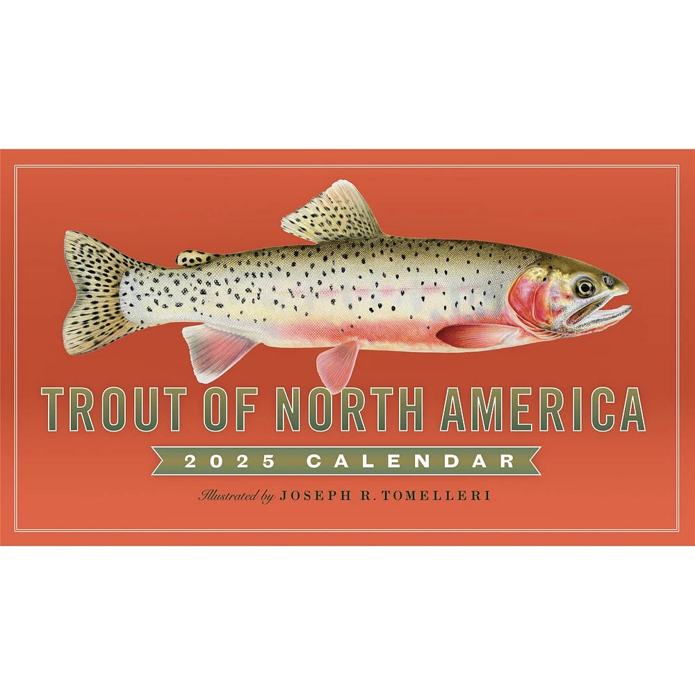 Trout Of North America Wall 2025 Calendar