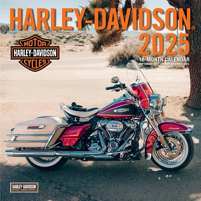 Harley Davidson Wall 2025 Calendar