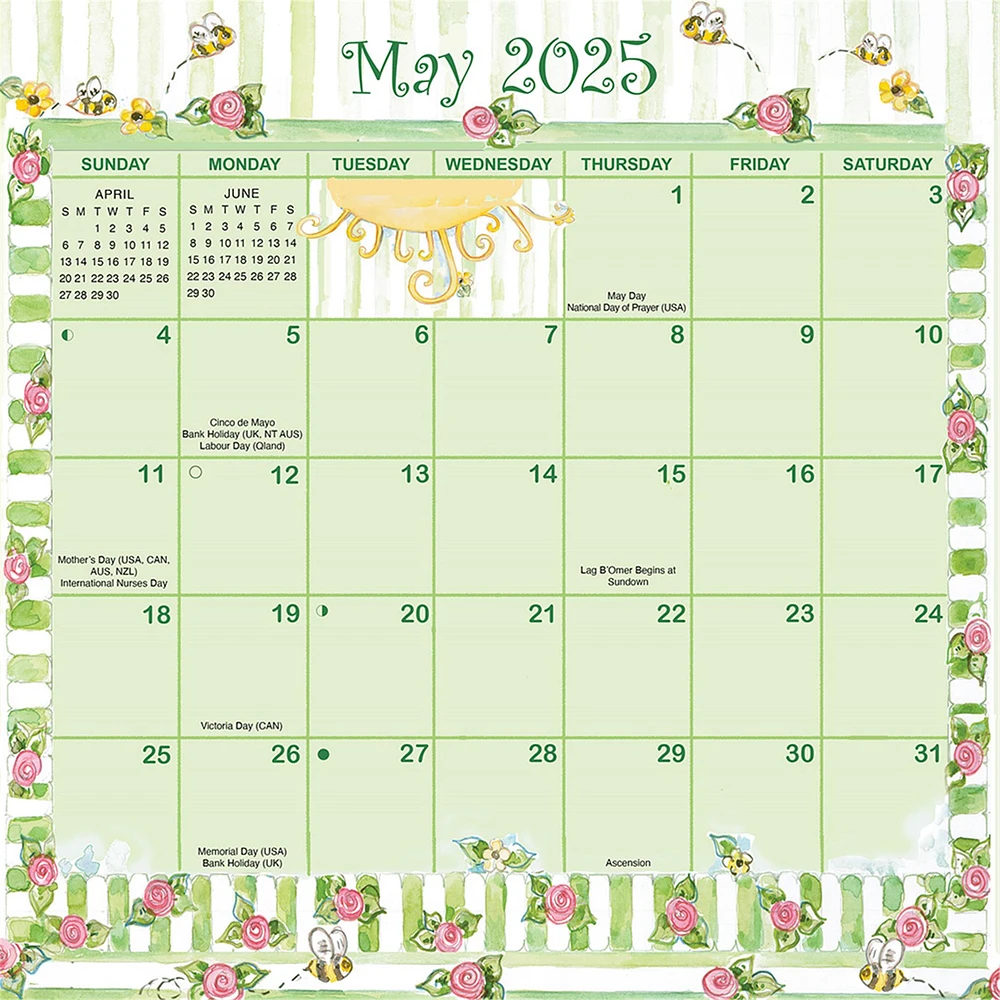 Joyful Seasons Magic Grip Mini 2025 Calendar