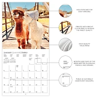 Litte Alpaca On The Prairie 2026 Wall Calendar