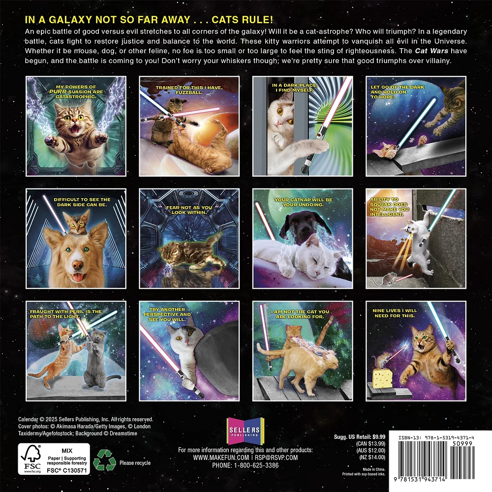 Cat Wars 2026 Mini Calendar