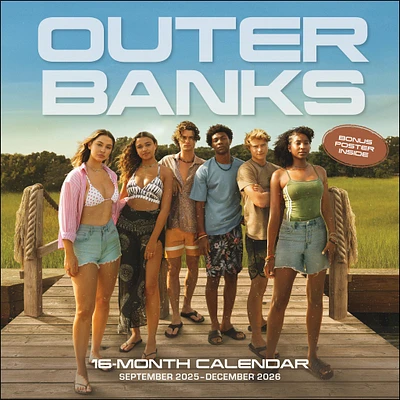 Outer Banks with Poster 2026 Deluxe Wall Calendar