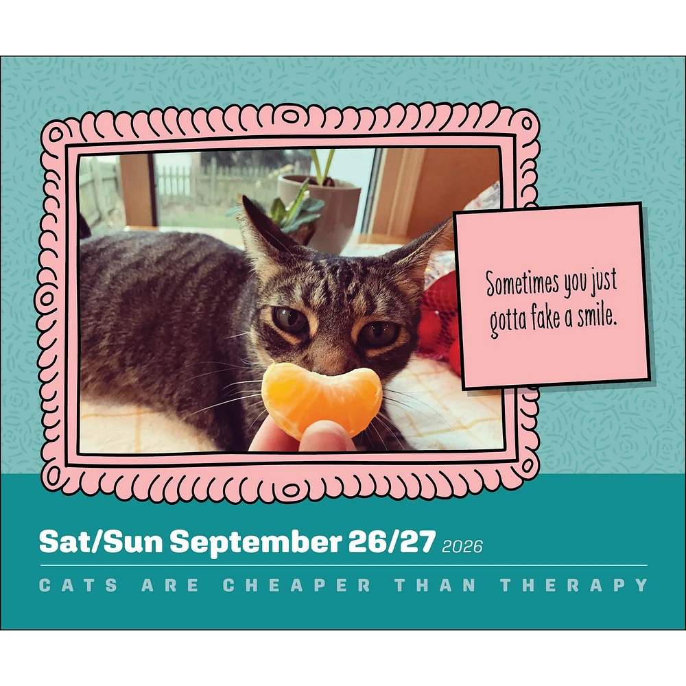 Cats Are Cheaper Than Therapy 2026 Box Calendar - Online Exclusive