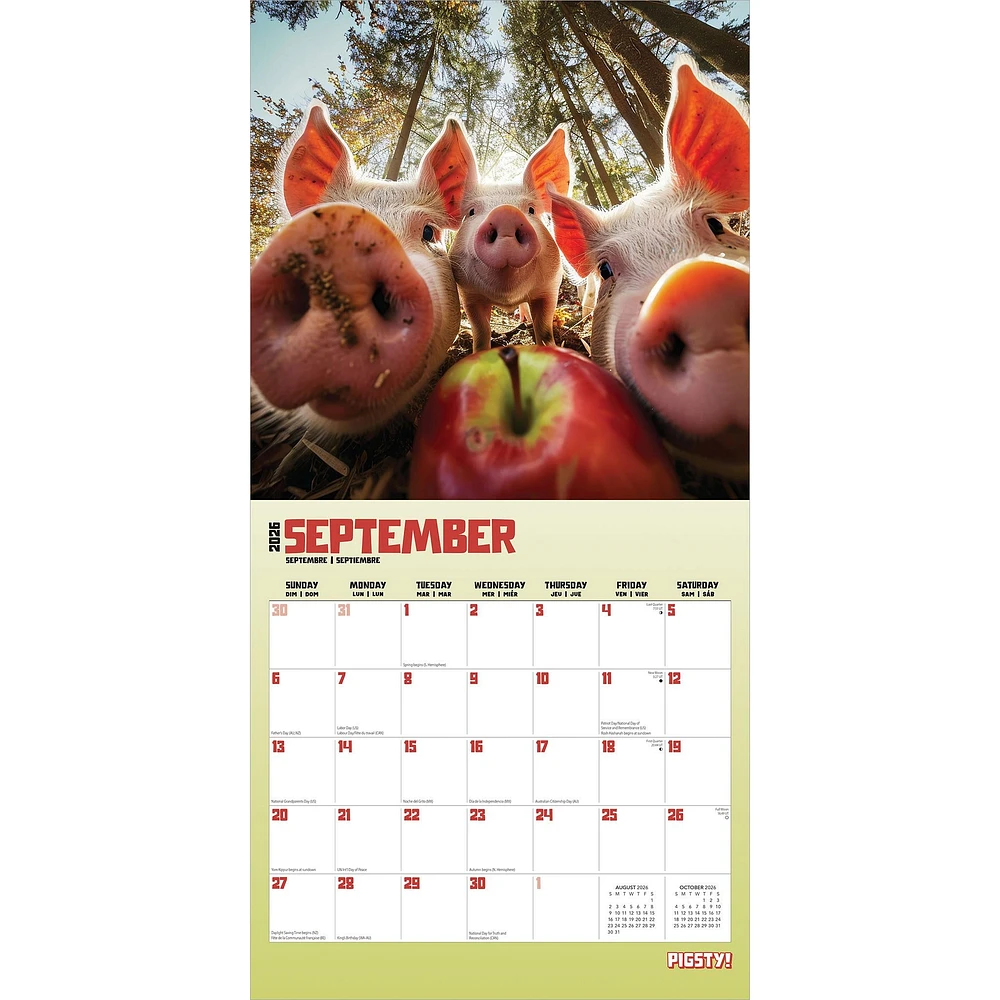 Pigsty 2026 Wall Calendar - Online Exclusive
