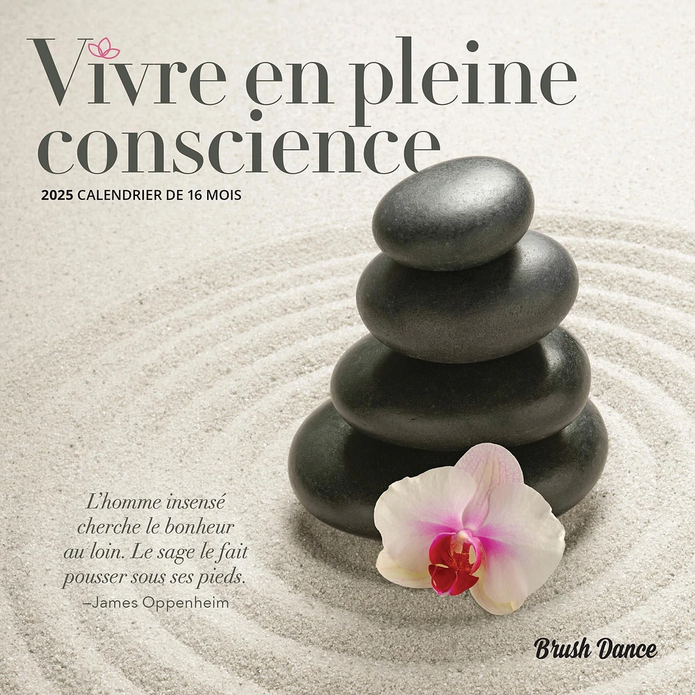 Vivre En Pleine Conscience Mini 2025 Calendar (French)