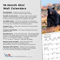 Canadas West Coast 2026 Mini Calendar - Online Exclusive