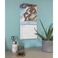 Hunks In Trunks 2026 Wall Calendar