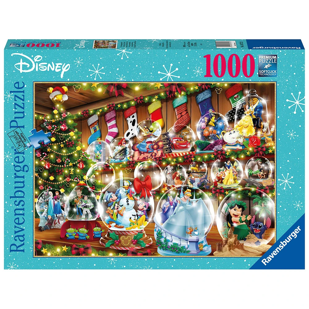 Disney Snowglobes Christmas 1000 Piece Puzzle