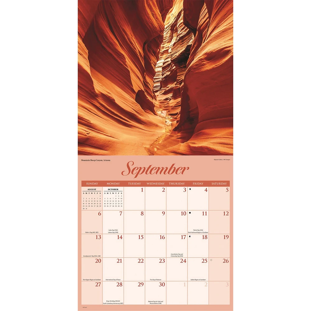 Natures Wonders 2026 Wall Calendar