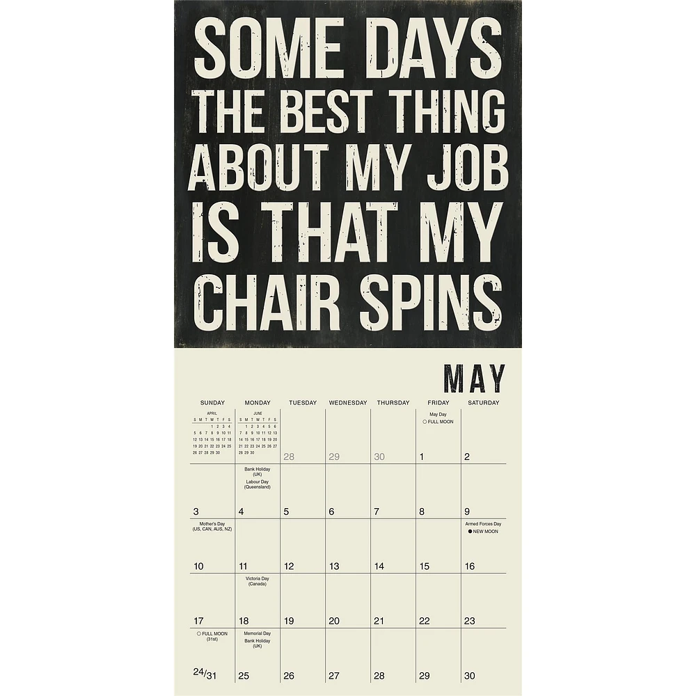 Words To Live By 2026 Mini Calendar