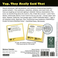 Stupidest Things Ever Said 2026 Box Calendar