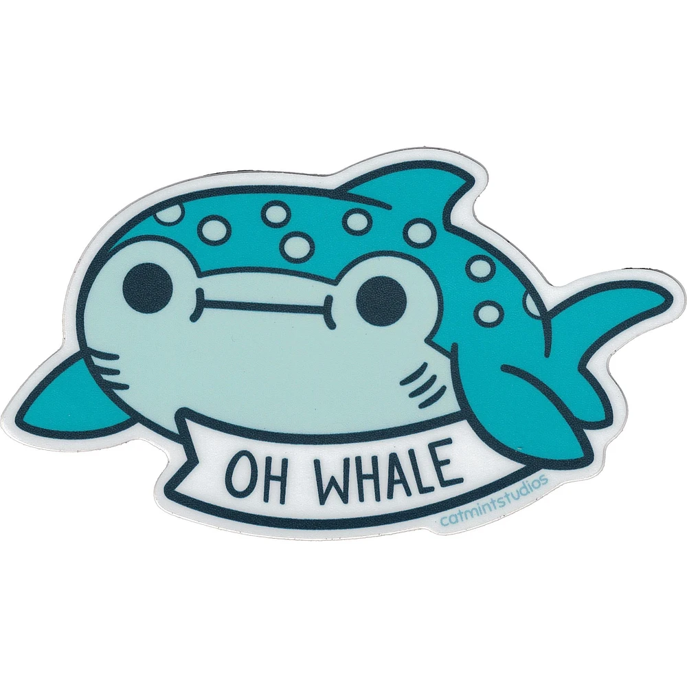 Oh Whale Vinyl Sticker - FINAL SALE