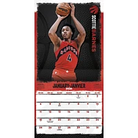 NBA Toronto Raptors Bilingual 2026 Wall Calendar