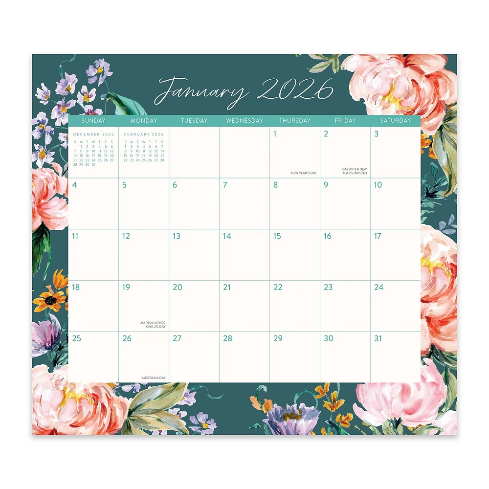 Bella Flora 2026 Exclusive Mini Magnetic Pad Calendar