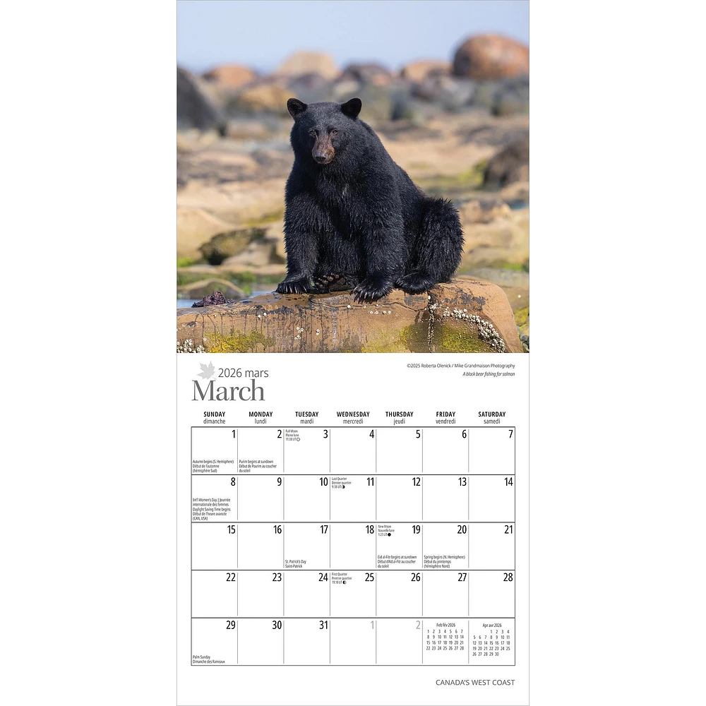 Canadas West Coast 2026 Mini Calendar - Online Exclusive