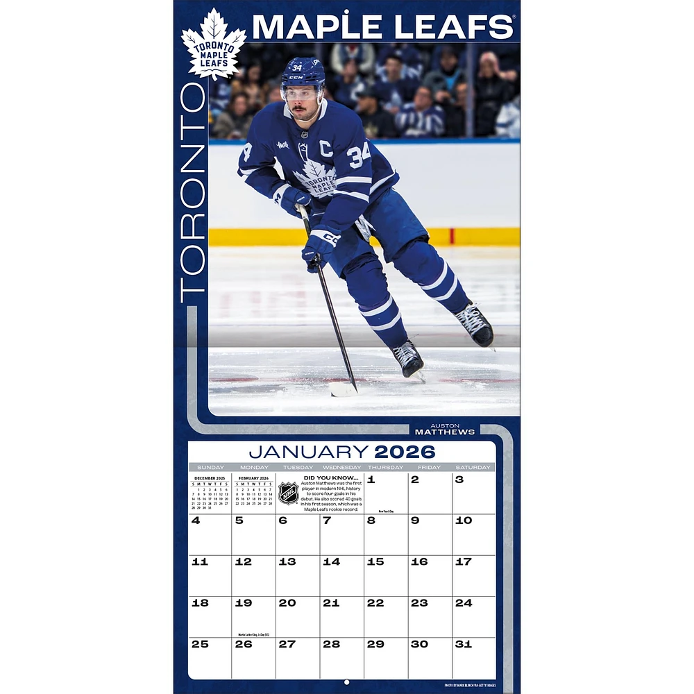 NHL Elite 2026 Wall Calendar