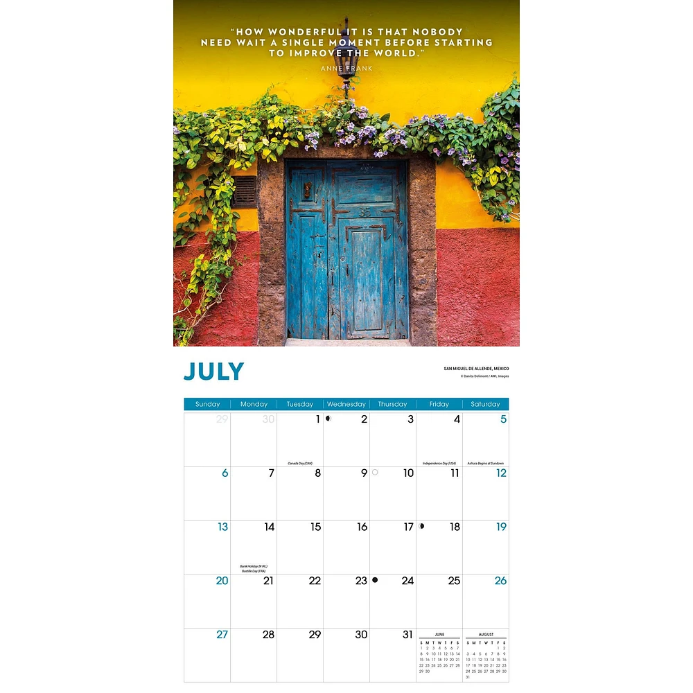 Doors And Windows Wall 2025 Calendar