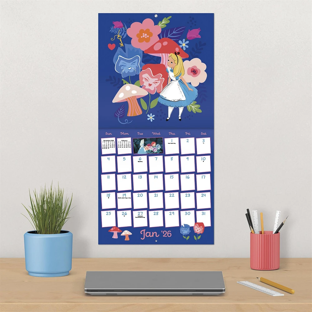 Alice In Wonderland 2026 Wall Calendar - Online Exclusive