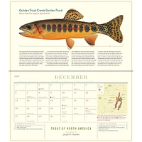Trout Of North America 2026 Wall Calendar