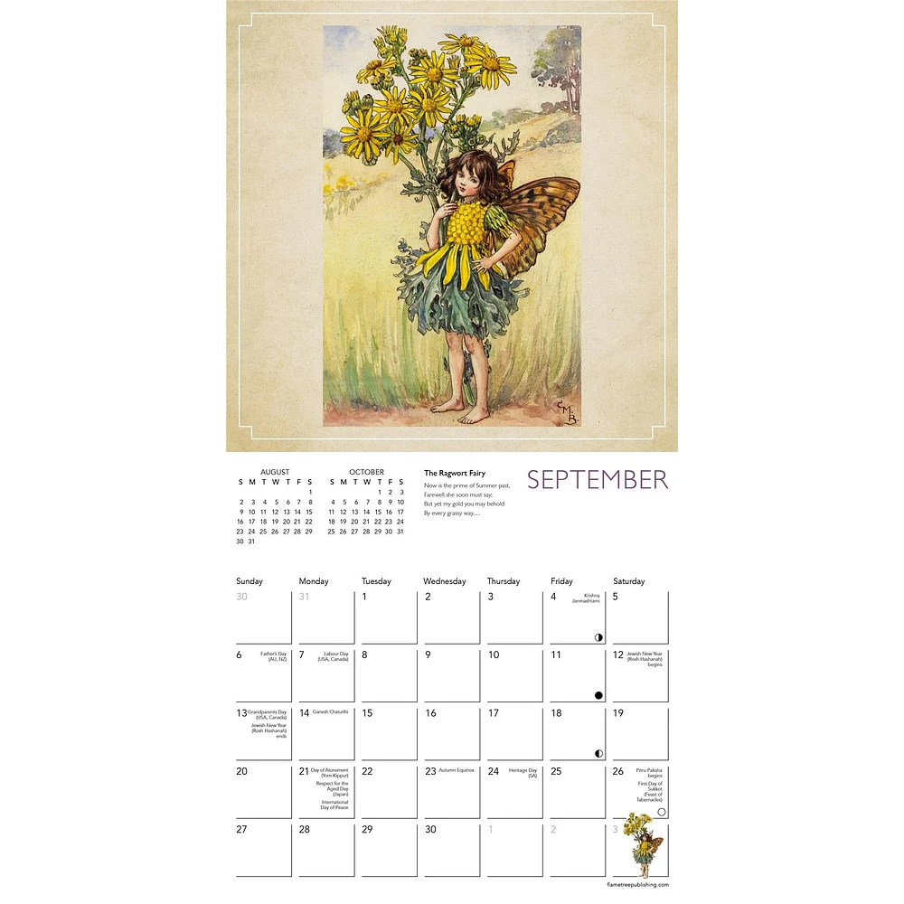 Flower Fairies 2026 Mini Calendar