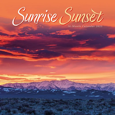 Sunrise Sunset Wall 2025 Calendar