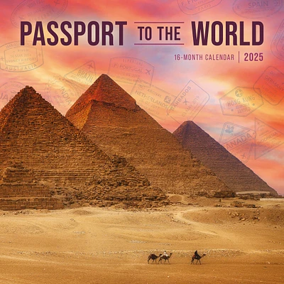 Passports To The World Wall 2025 Calendar