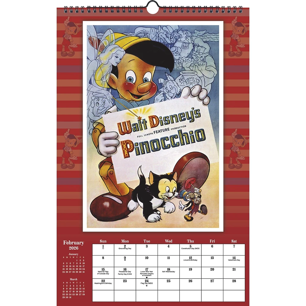 Disney Classics Poster 2026 Calendar