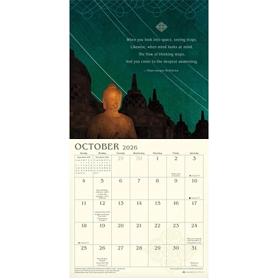 Meditation 2026 Mini Calendar
