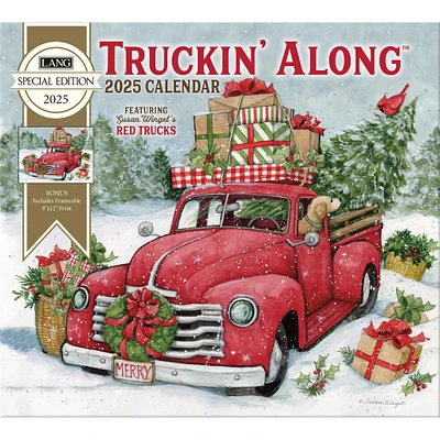 Truckin Along Special Edition with Print Wall 2025 Calendar