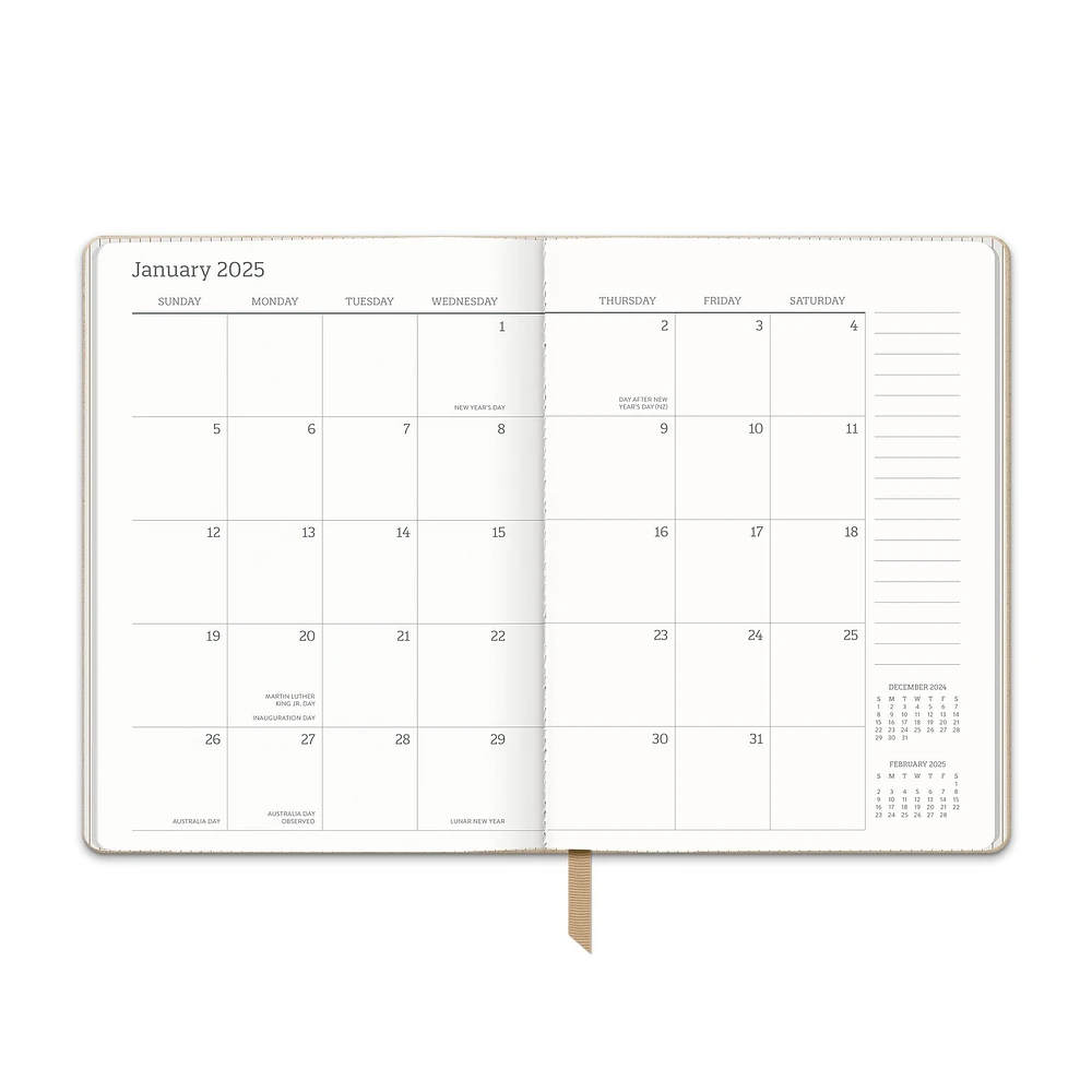 Leaves On Hazelnut Planner 2025 Calendar