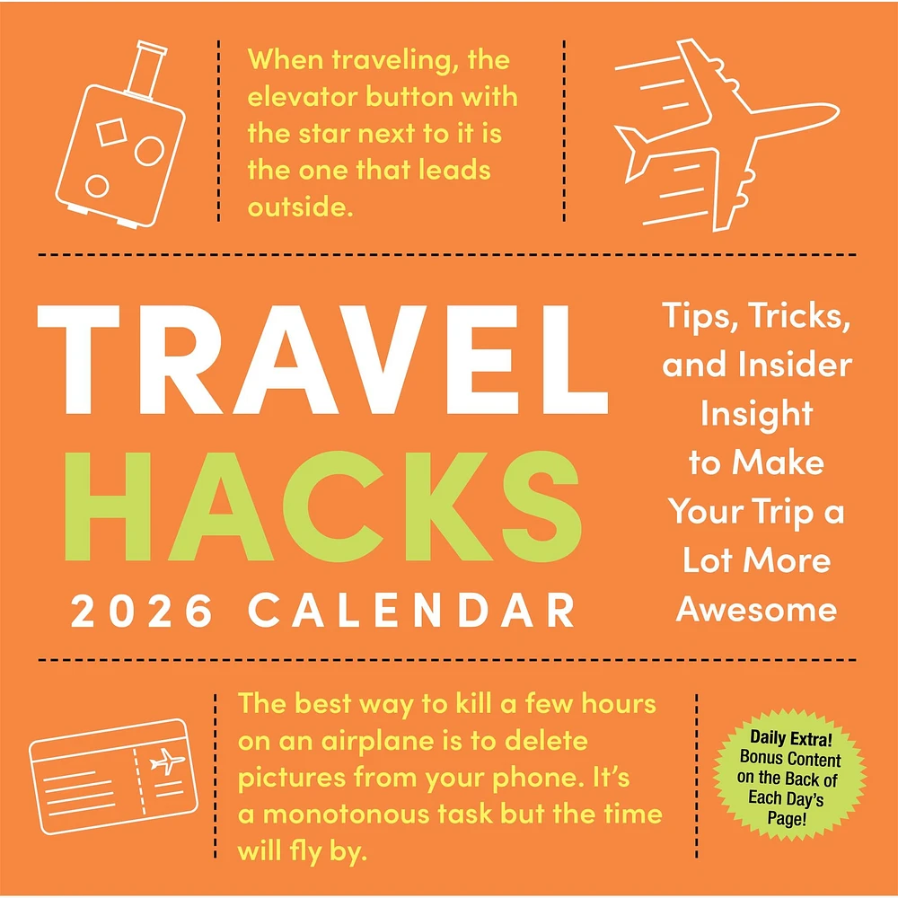 Travel Hacks 2026 Box Calendar - Online Exclusive