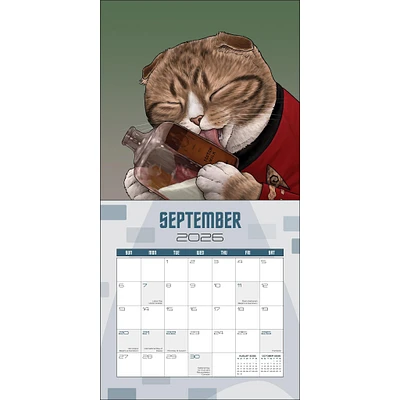 Star Trek Cats 2026 Wall Calendar - Online Exclusive