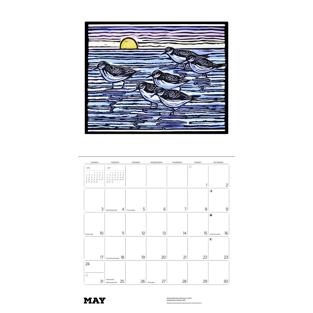 Molly Hashimoto Birds 2026 Wall Calendar