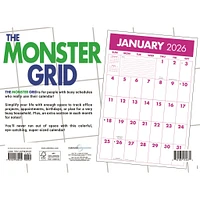 Monster Grid Deluxe 2026 Wall Calendar