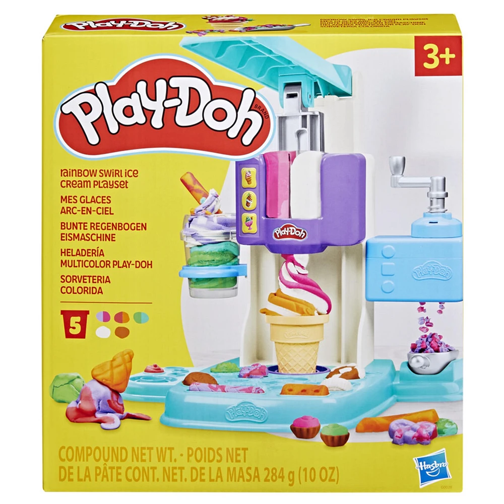 Rainbow Swirl Ice Cream Playset Play Doh