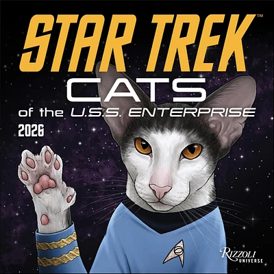 Star Trek Cats 2026 Wall Calendar - Online Exclusive