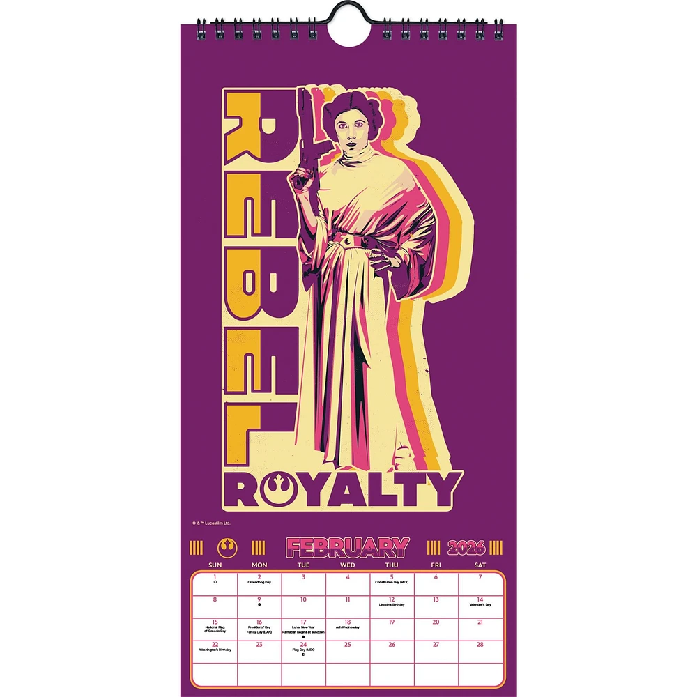 Star Wars 2026 Mini Poster Calendar