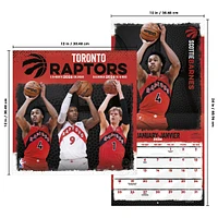 NBA Toronto Raptors Bilingual 2026 Wall Calendar