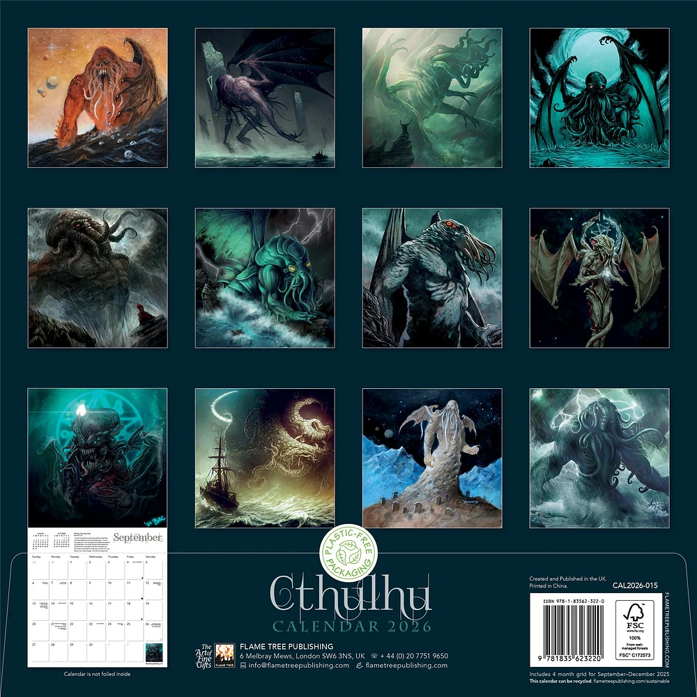 Cthulhu 2026 Wall Calendar - Online Exclusive