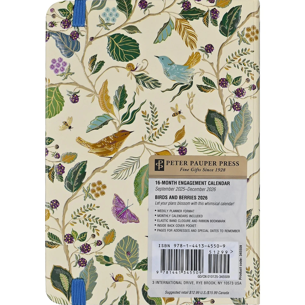 Birds And Berries 2026 Engagement Calendar