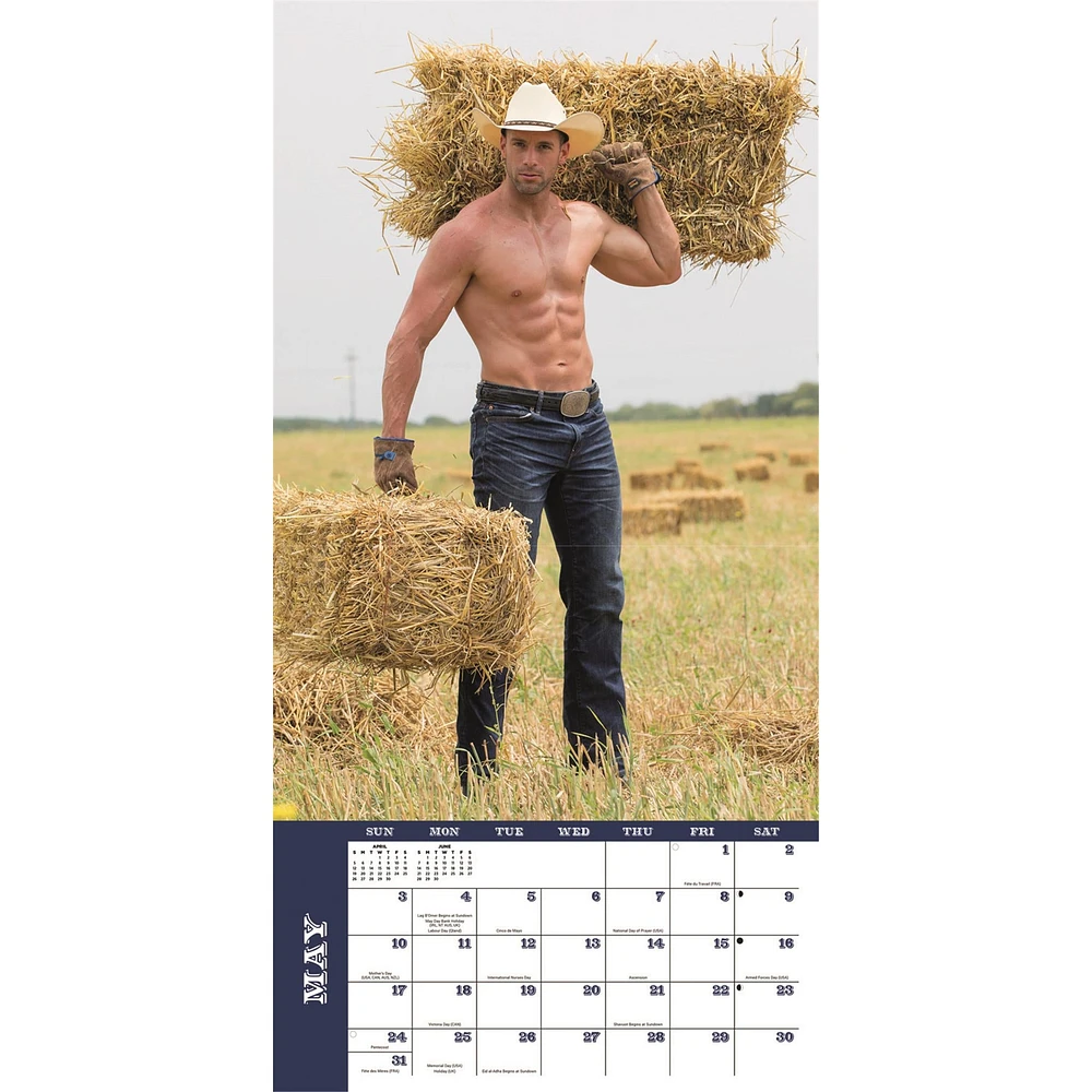 Studs and Spurs 2026 Wall Calendar