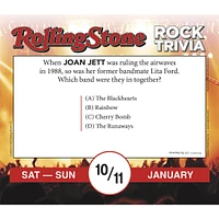 Rolling Stone Rock Trivia 2026 Box Calendar - Online Exclusive
